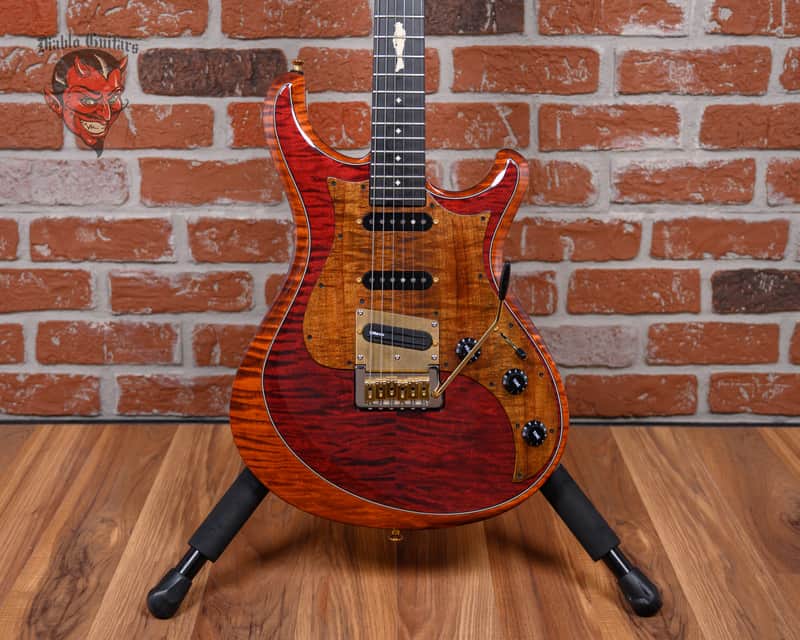 Knaggs Larry Mitchell Signature Severn Limited Edition #46 T1 Flame Maple Top/Neck Burgundy/Copper 2022 w/OHSC image 1
