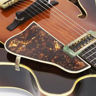 1973 Carl Barney No. 14 7-String Archtop Electric Acoustic Jazz Guitar Dark Sunburst Vintage Original Rare Early Production Made for Bucky Pizzerelli w/ Original Hard Case image 5