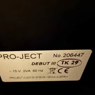 Immagine Pro-Ject Debut III Turntable w/ Ortofon OM 5E Cartridge 2000s - Black - 14