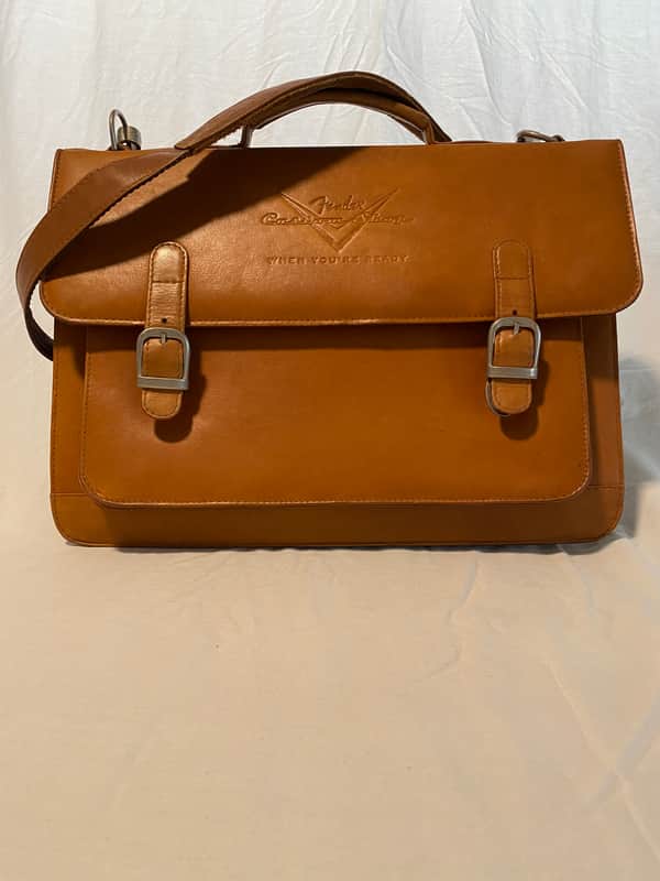Fender Custom Shop 2008 Leather Briefcase/Satchel VERY RARE image 1