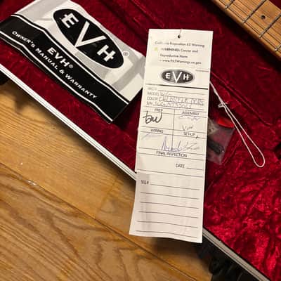 EVH Wolfgang WG QM with baked maple neck and EVH WG case - Chlorine Burst image 15