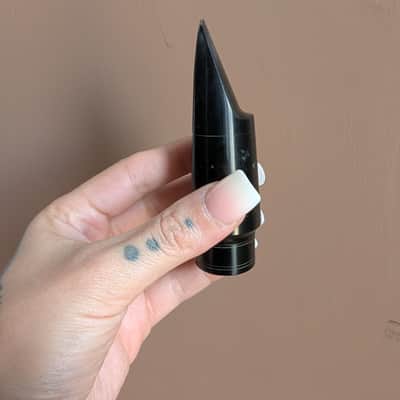 The Woodwind Co. Steel Ebonite Tenor Saxophone Mouth Piece marked "Meliphone Special" with the model B5 1940 image 2