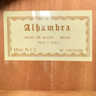 Alhambra R1-C Requinto (1/2 Guitar) Natural 1990's image 18