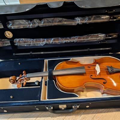 DZ Strad Model 400 Viola 16” NEW Outfit – 2 Bows + Adjustable Case image 5