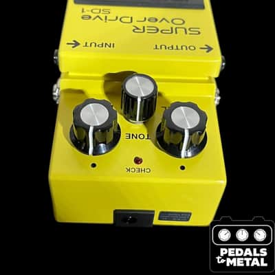 Boss SD-1 Super OverDrive (Silver Label) 1997 - Present - Yellow - X16703 image 4