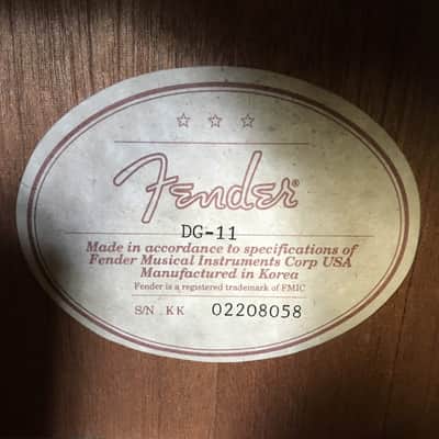 Fender DG-11 Dreadnought Acoustic Guitar image 4