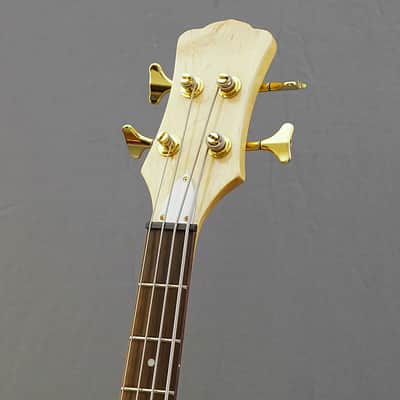 Custom Made Left Handed Behold the Lion Short Scale Electric Bass with Bag image 5