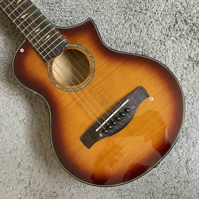 Ibanez 27 Inch Mini Acoustic Guitar, Tiger Maple Sunset Finish image 1
