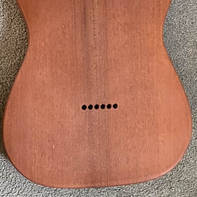 lefty left handed Fender Mod Shop Mahogany Telecaster guitar body American Professional 5 lb 8 oz image 4