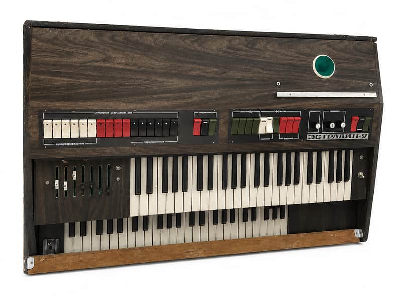 Estradin 9 Synthesizer Vintage USSR Soviet Analog Synth Keyboard Organ Vermona Faemi image 1