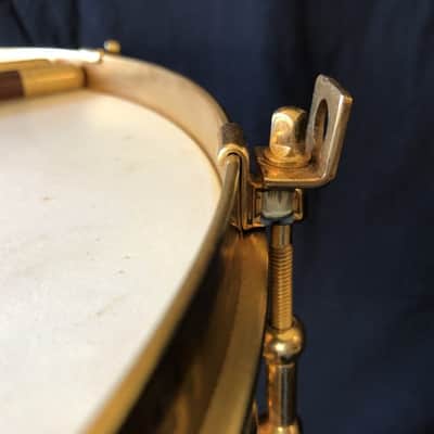 Ludwig 14″x 4″ William S. Hart Jr. Gold Snare. The “Holy Grail” Of All Vintage Drums 1925 - Gold Plated, Brass Shelled image 4