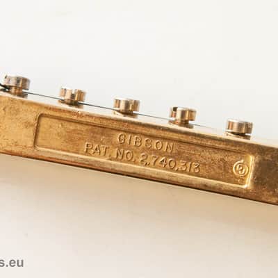 Original Gibson ABR 1 Bridge 1966-1970 Gold W/ original Thumbwheels image 4