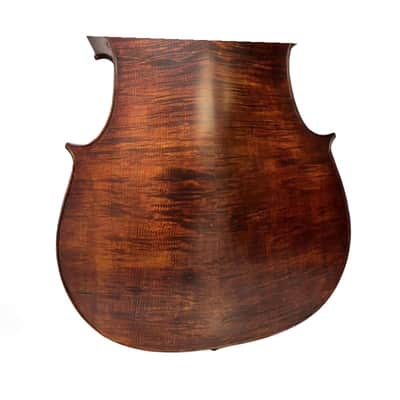 High-grade handmade solid wood Upright double bass 3/4,flamed maple back image 6