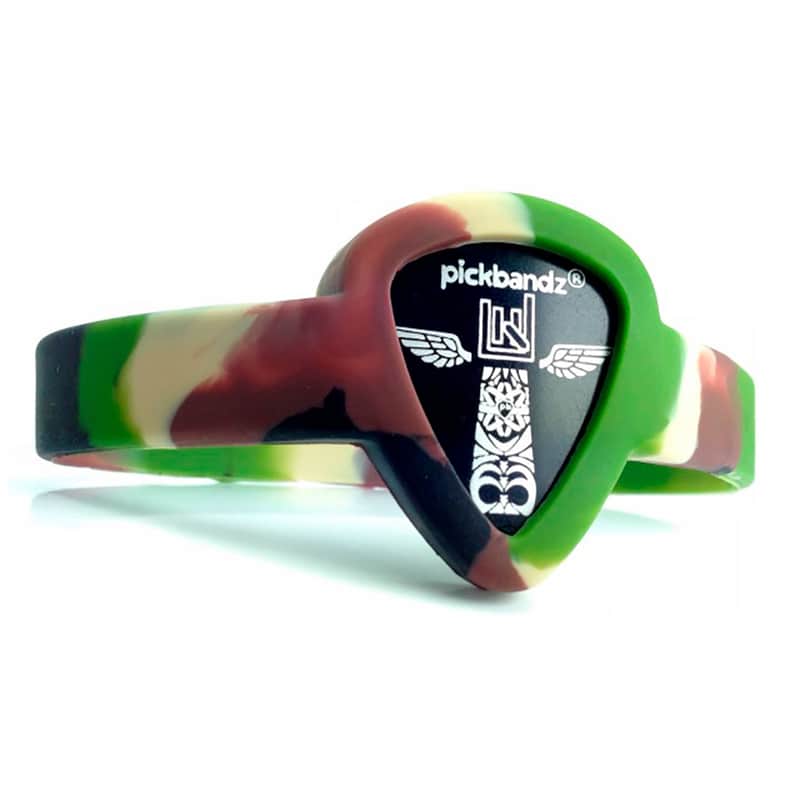 2023 Pickbandz Wristband Guitar Pick Holder - Youth Stealth Camo