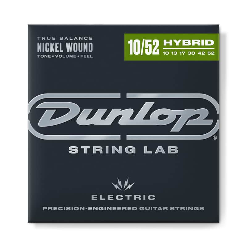 Dunlop DEN1052 String Lab Nickel-Plated Steel Electric Guitar Strings - Light Top Heavy Bottom (10-52) image 1