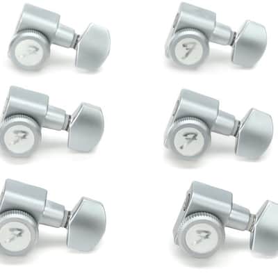 Fender Stratocaster/Telecaster Locking Tuning Machine Set - Brushed Chrome image 2