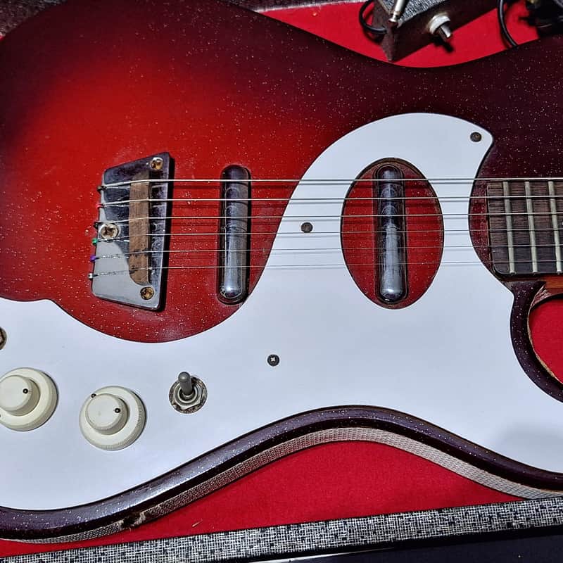 1950’s Danelectro Silvertone 1457 Pickguard Vintage White