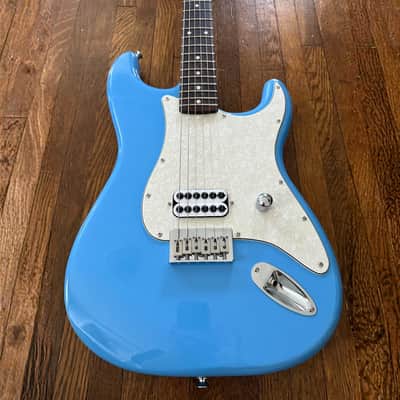 Tom Delonge S Style Custom 2026 - Hardtail Strat Sky Blue Stratocaster with Invader Pickup made by Slope Guitars image 2