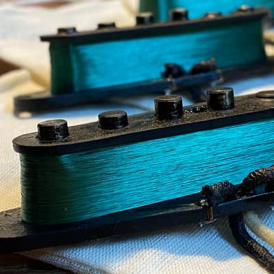 General Vintage Tone  1963 Pickups NOS for Stratocaster Stevies Scatter wound Old Corona wire NOS , image 11