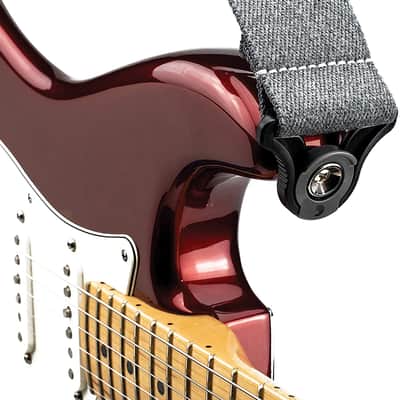 D'Addario 50BAL04 Auto Lock Guitar Strap - Skater Grey image 2