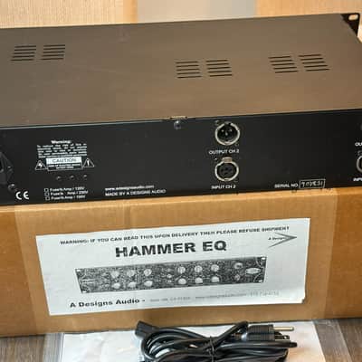 EXC (never used) A-Designs Audio HM2EQ Hammer Dual Channel Tube EQ image 5