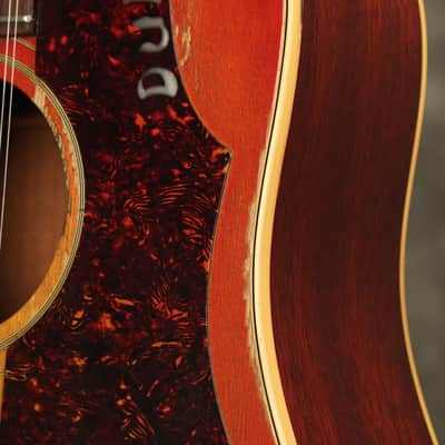 1966 Gibson B-45-12 string Dreadnought flattop acoustic Cherry Sunburst image 7