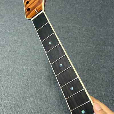 24fret roasted Flame maple Electric guitar Neck binding suhr style rosewood image 4