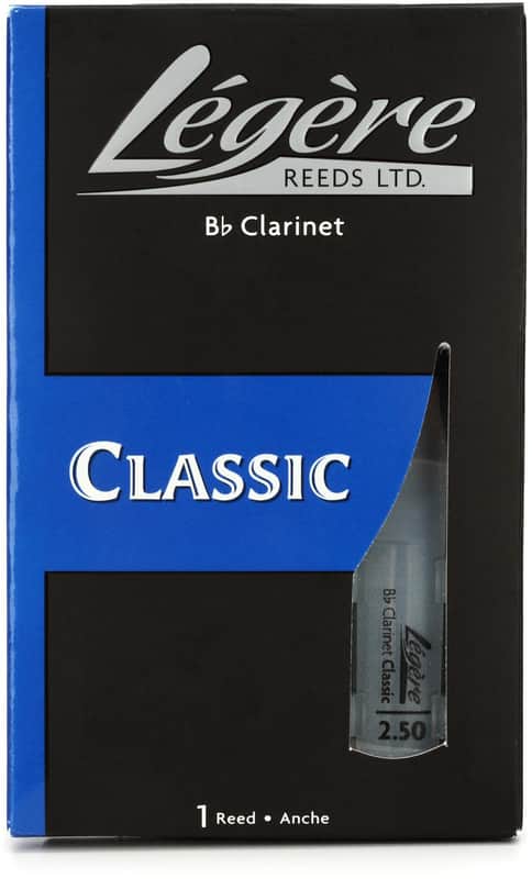 Legere LECLS25 Classic Bb Clarinet Reed - 2.5 (5-pack) Bundle image 1
