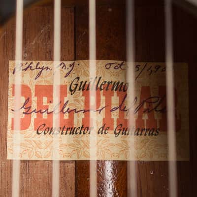 Del Pilar Classical Guitar (1980), black hard shell case. image 17