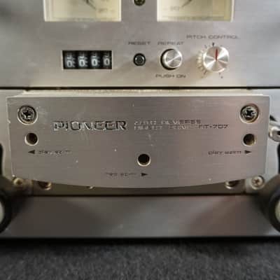 Pioneer RT-707 4-Track Stereo Reel-to-Reel Tape Deck 1977 - 1984 - Silver image 3