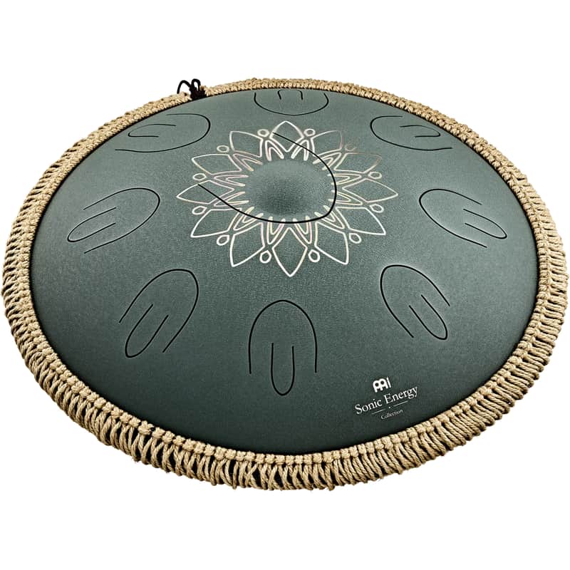 Meinl Sonic Energy Octave Steel Tongue Drum F# Minor Dark Green image 1
