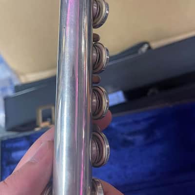King Cleveland 610 Flute w/ Hard Case Blue Lining (parts/ repairable) image 9