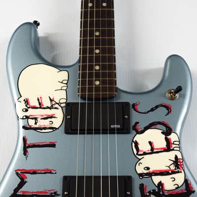 Fender Tom Morello "Arm The Homeless" Signature Stratocaster - Ice Blue Metallic image 2