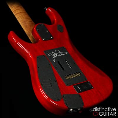 Ernie Ball Music Man John Petrucci BFR #62 JP15 7 String Blood Orange Burst Spalt Maple Top image 10