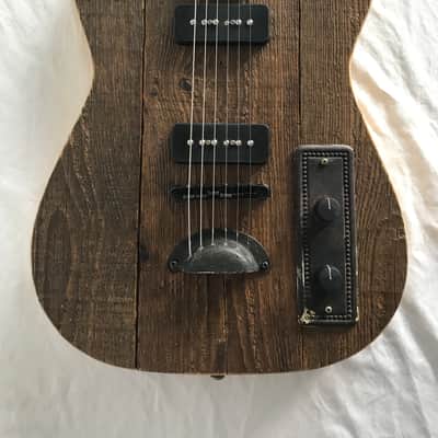 Electric Guitar - Reclaimed Wood and Door Hardware - T-Style - Back Door 063 image 1