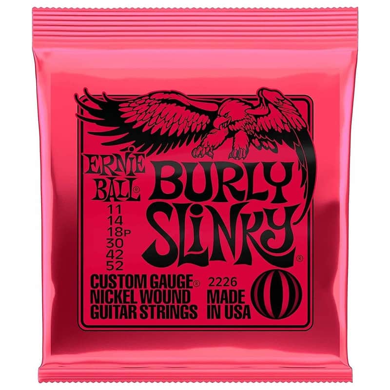 Ernie Ball P02226 Burly Slinky Nickel Wound Electric Guitar Strings (11-52) image 1