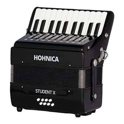 Hohner 30-Key Student X Piano Accordion - Black (STUX) image 2