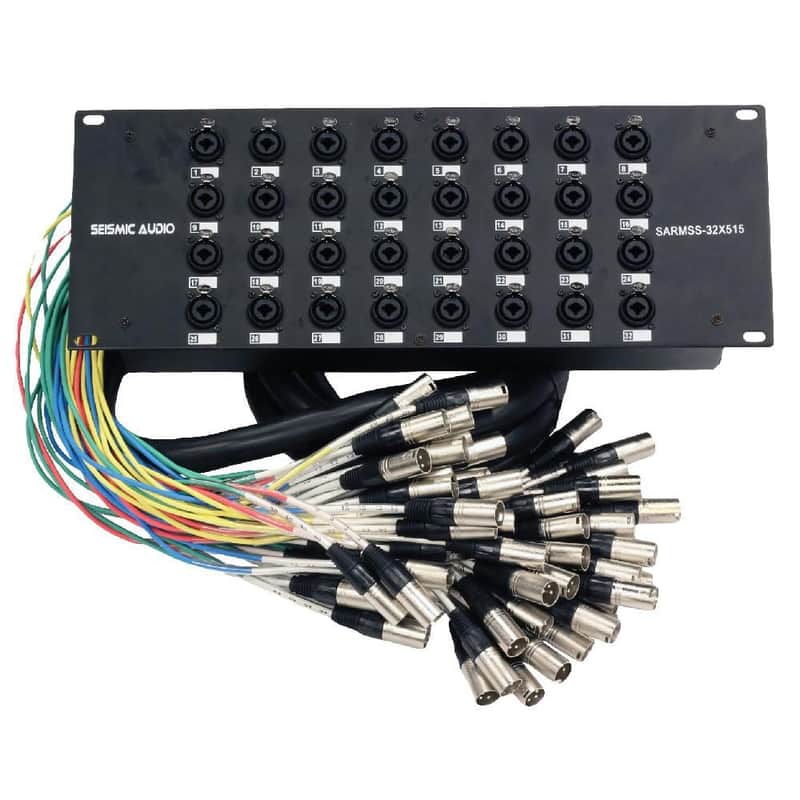 Seismic Audio SARMSS-32x515 - 32 Channel Splitter Snake - 5' | Reverb