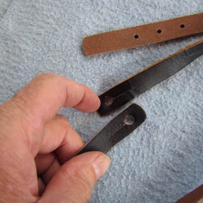 Fender Vintage Style Leather Guitar Strap Leather Fender Guitar Strap Very Good Condition Fender Guitar Strap image 3