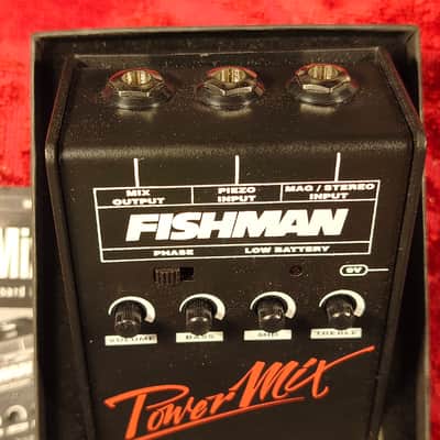 Fishman PowerMix Piezo/Magnetic Outboard Preamp – NOS / MIB – Perfect for Hybrid Setups image 3