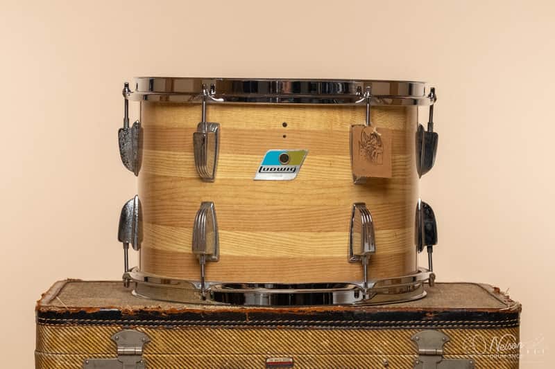 1970s Ludwig Tom in Butcher Block  - 9x13 image 1