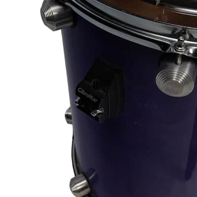 Used Spano Drum Co 3-Piece 12/14/22 Keller Maple Drum Set Transparent Purple with Bags image 4