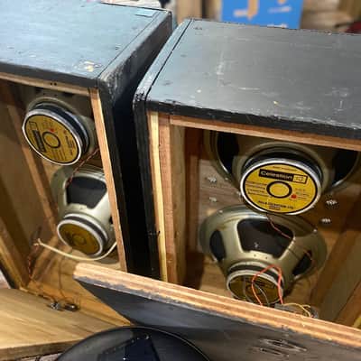 Carlsbro Celestion g12s 2x12 cabinet Late 60s - Black image 11