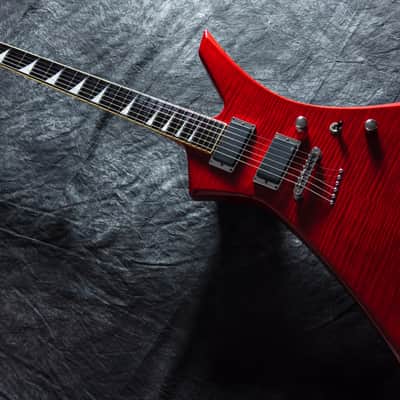 Jackson Stars KE-TN02/EMG Kelly - Transparent Red - VERU GOOD condition image 1