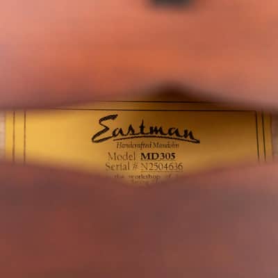 Eastman MD305 A-Style Mandolin - Classic with Gig Bag image 12