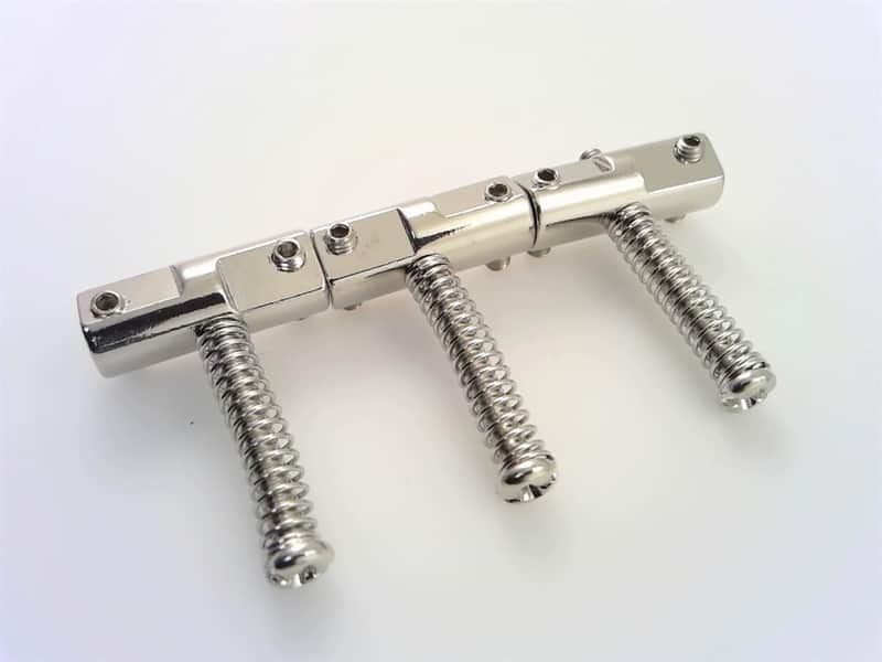True Custom Shop® Compensated Bridge Saddles for Fender Tele USA '52 & '62 Reissue Nickel image 1