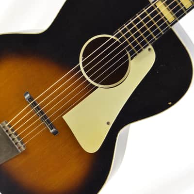 Vintage 1950s Kay L1648 5160 Acoustic Guitar - Brown Sunburst image 3