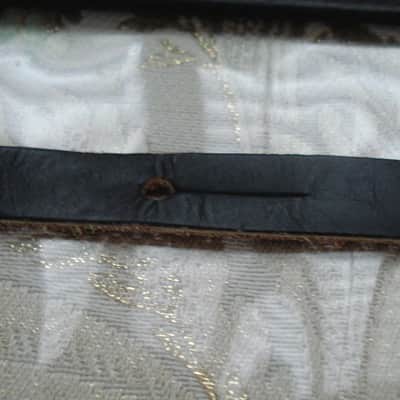 Rare 1960's ACE Genuine Black Leather Guitar Strap Excellent Condition image 7
