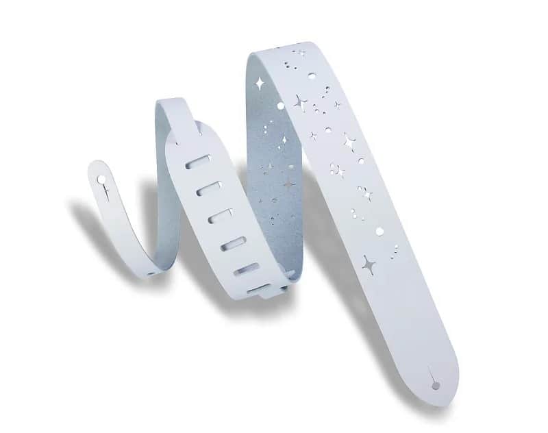 Levy's M12GSC 2" Galaxy Punch Out Leather Guitar Strap image 3