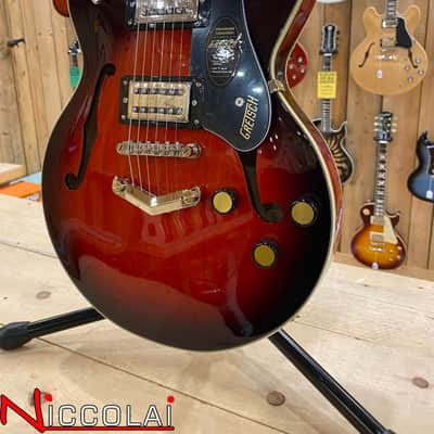 GRETSCH G2655 Streamliner Center Block Jr. Double-Cut with V-Stoptail, Laurel Fingerboard, Claret Burst image 5
